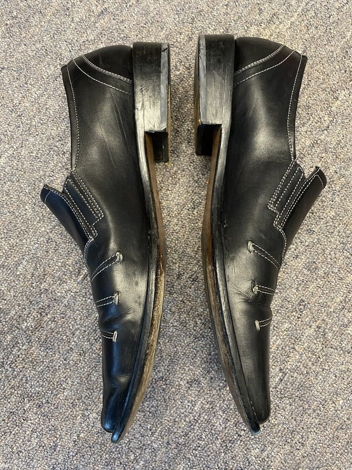Gino Rossi Black Men Size 44 EUR 11M US Loafer Leather Dress Shoes