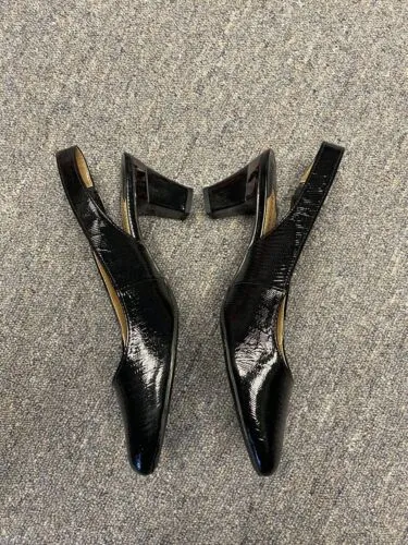 J.Renee Womens Malree Black Patent Dress Heels Shoes 8 Medium