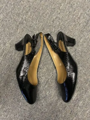 J.Renee Womens Malree Black Patent Dress Heels Shoes 8 Medium