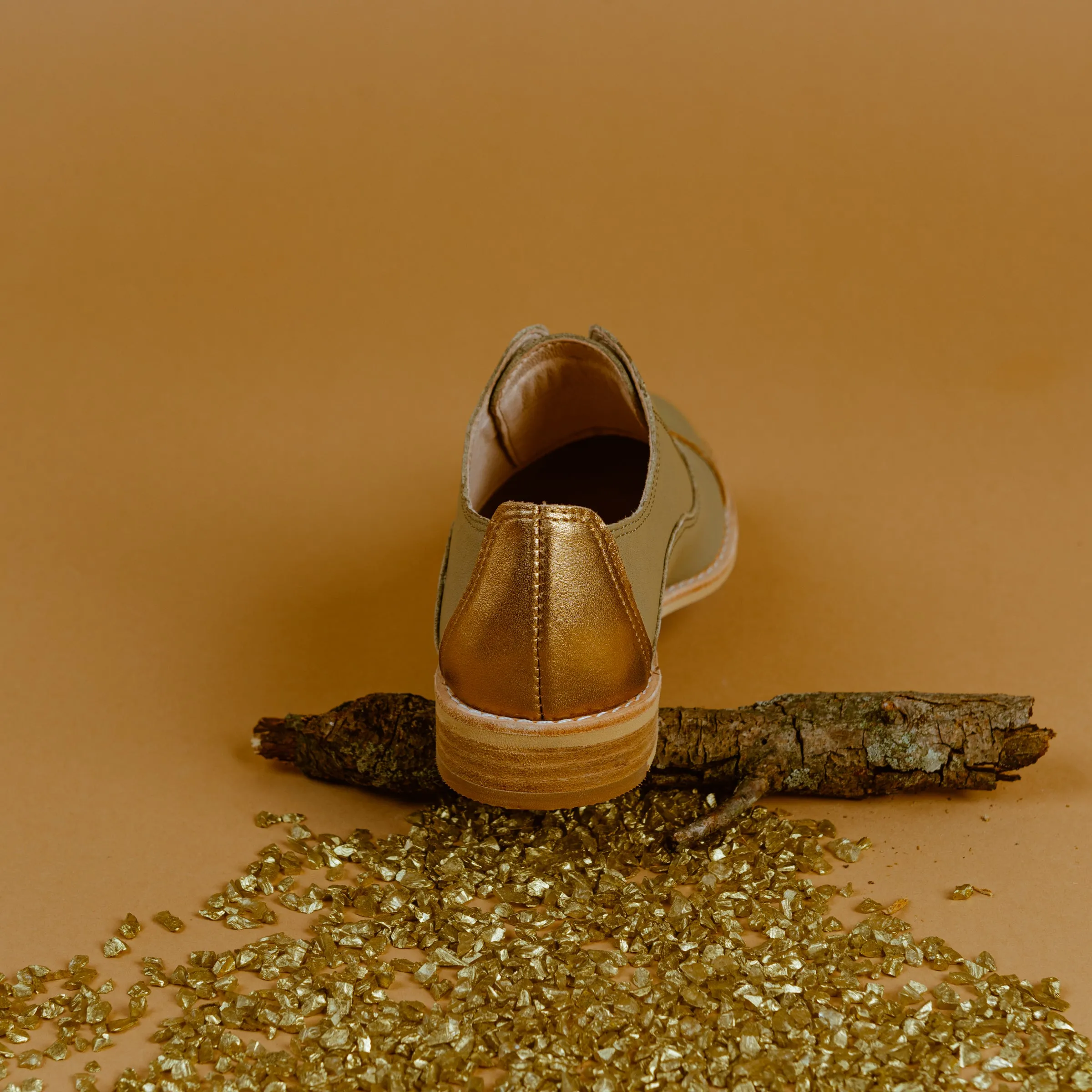 MATCHA Green Leather Oxfords