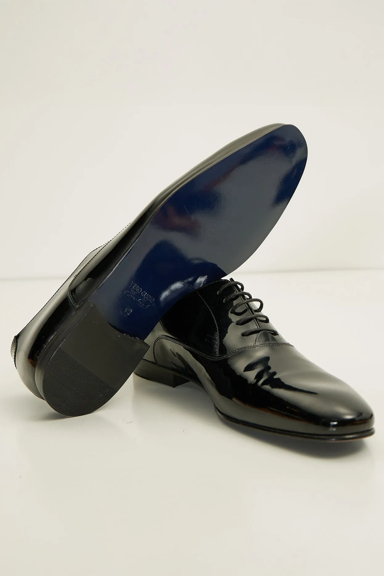 Patent Leather Oxfords - Black