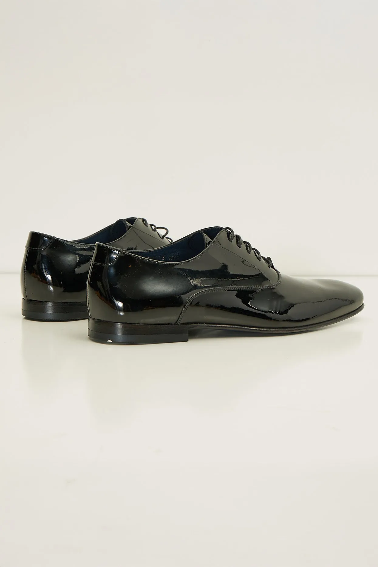 Patent Leather Oxfords - Black