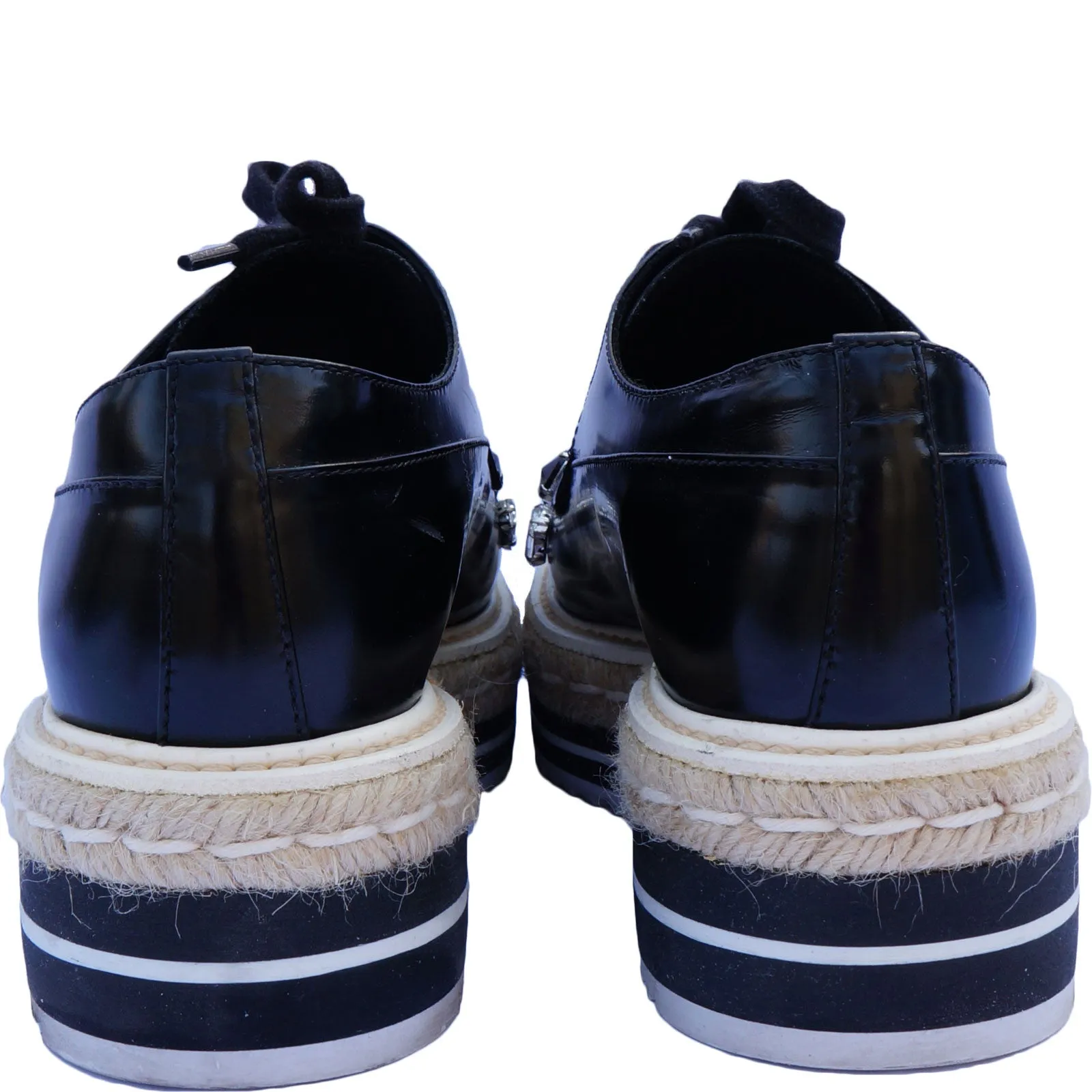 PRADA SWAROVSKI CRYSTAL EMBELLISHED OXFORDS