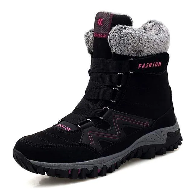 Suede Leather Outdoor Snow Boots