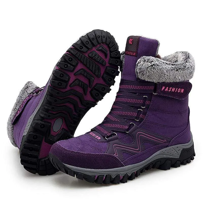 Suede Leather Outdoor Snow Boots